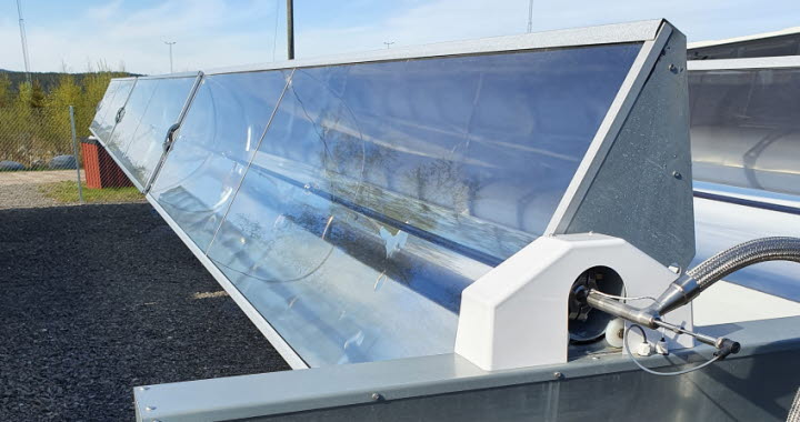Solar panels with production lines.