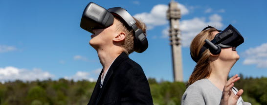 VR-headset – exempel på teknik med både civil och militär användning.