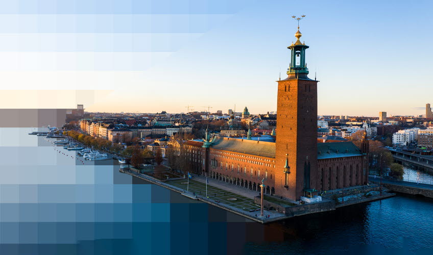 En bild på Stockholms stadshus