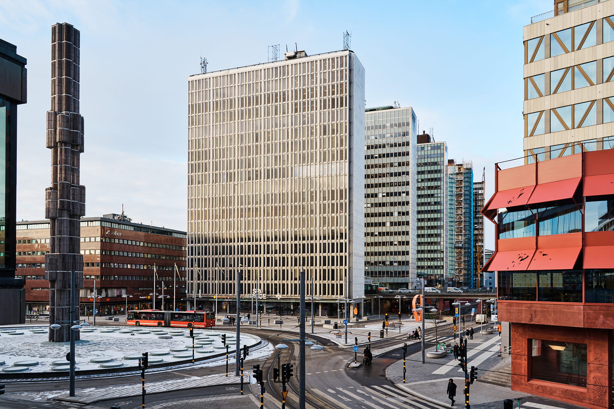 Cityscape of the Hötorg buildings at Sergels Torg