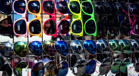 Sunglasses at a street stall